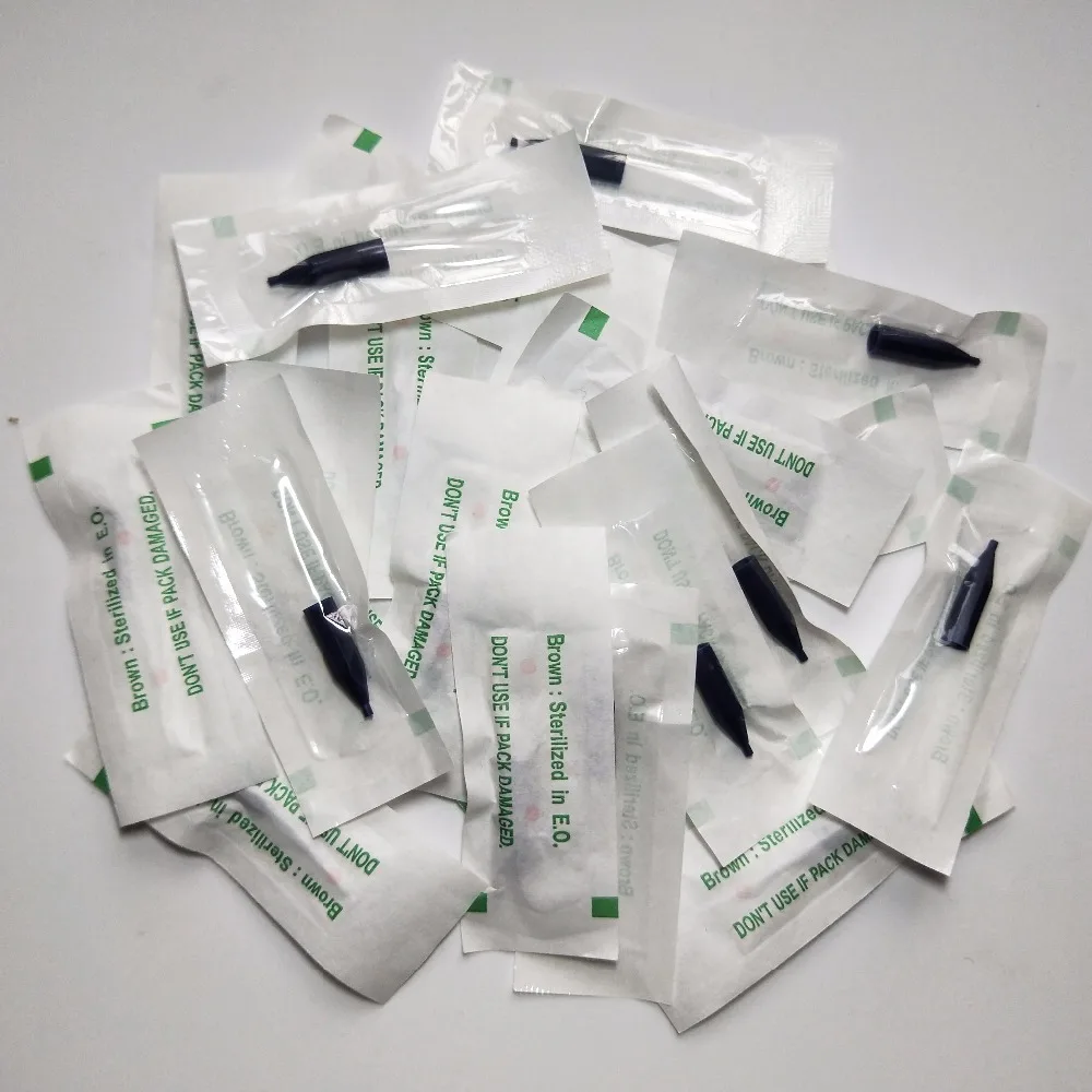 100pcs 1R.2R.3R Plastic Tips for Tattoo Machine