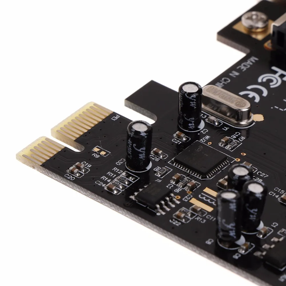 6 Гбит/с PCI E Express на SATA 3 0 ESATA III 2 портовый адаптер преобразователя карт новый и