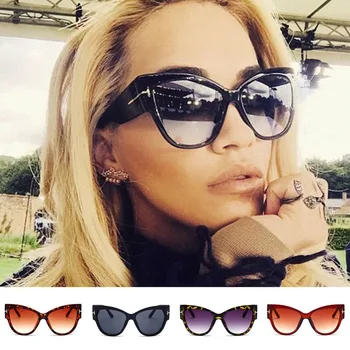 

2019 New Cat Eye Women Sunglasses Tinted Color Lens Men Vintage Shaped Sun Glasses Female Eyewear Blue Sunglasses Brand Designer