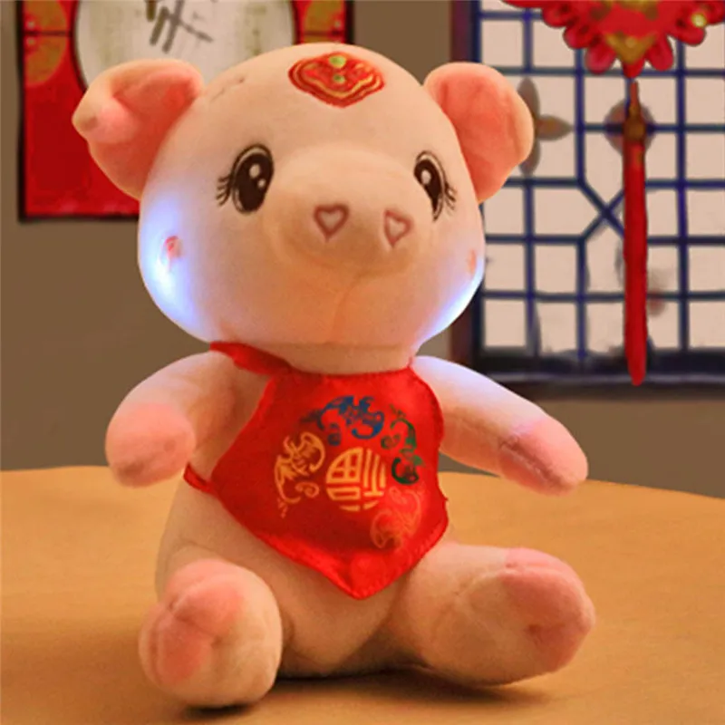 MrY Новое модное поступление китайская Новогодняя плюшевая игрушка счастливый свинья-талисман Новогоднее украшение для дома детский