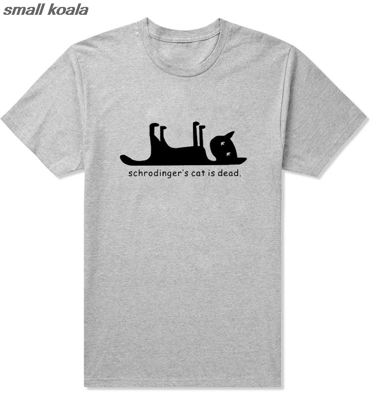 Schrodingers Cat is Dead, забавная Мужская футболка с принтом, наука гик, Теория большого взрыва, Шелдон Купер, TBBT, футболка с принтом