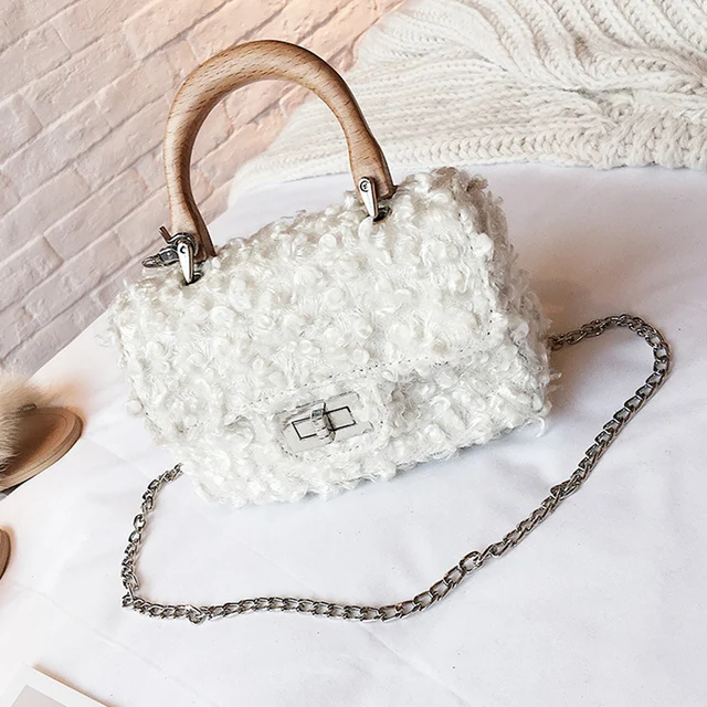 small fur purse