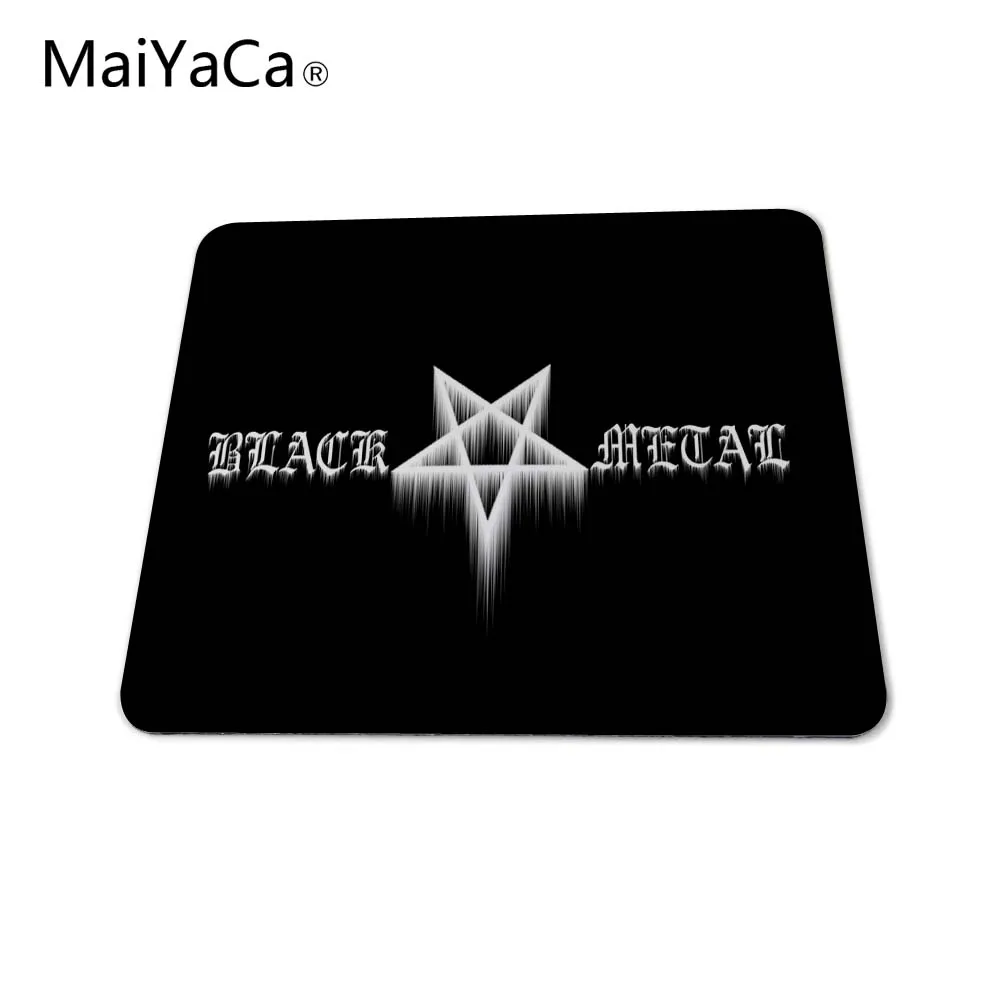 MaiYaCa высококачественный Забавный черный металлический прямоугольный дизайн красивая мышь матовый коврик для мыши для оптики/мышь с трекболом новая Прямая - Цвет: 20x25cm