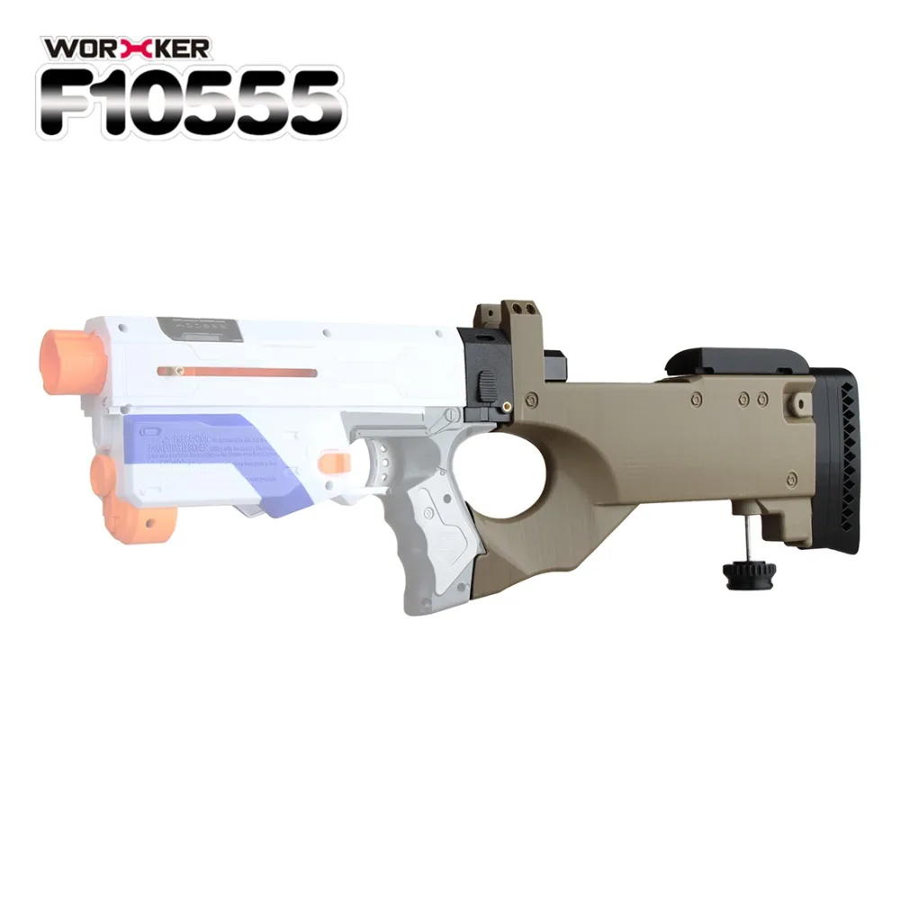 

Worker f10555 3D Printing Modularization NO.189 L96 AWP Shoulder Stock Tail Stock for Nerf Retaliator (Revenge Type)