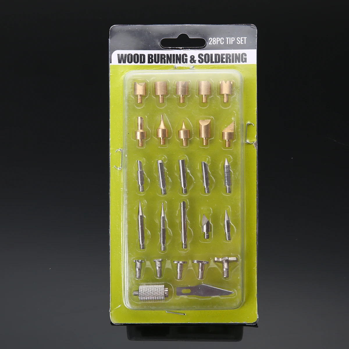 28pcs Soldering Iron Tool Kit Wood Burning Pen Tips & Stencil Set Carving Burner Wood burning Pyrography Tool Assortment Kit