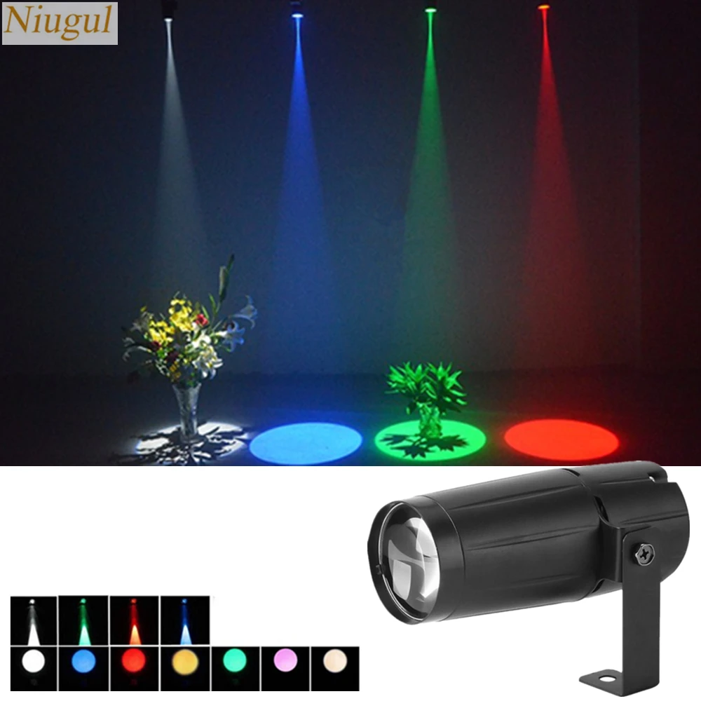 Totale 5W Led Dj Disco Beam Effect Stage Spot Lighting/ Led Pinspot Light/Discoteca Mirror Balls Light Led Spot Light/ Dj Spotlight