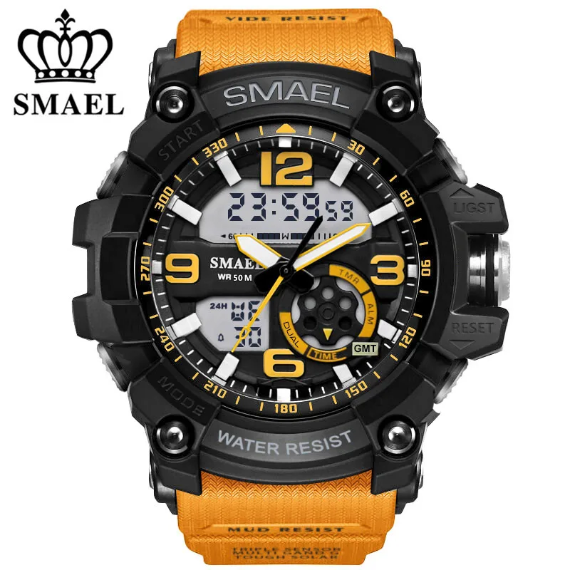 2017 Smael Mens Watches Top Brand Luxury LED Digital Quartz Watch Men s Shock Resistant Style