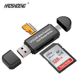 Memery карты считывающее устройство адаптер Micro USB OTG к USB 2,0 SD Card Reader для Android телефон планшетный ПК