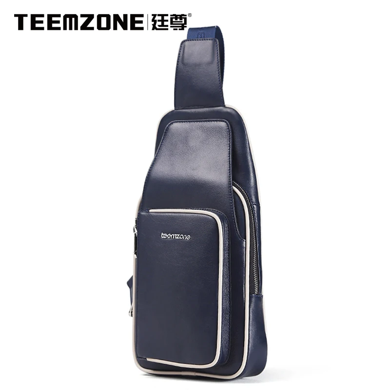 

Teemzone Genuine Leather Men's Shoulder Bags Brand Men Travel Casual Designer Messenger Bag Crossbody Bag Free Shipping
