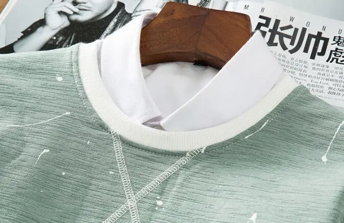 Высокое качество YSMILE Y#89 зимняя одежда мужская зеленая белая рубашка с длинным рукавом кашемировый свитер с толстой теплой трикотажной рубашкой