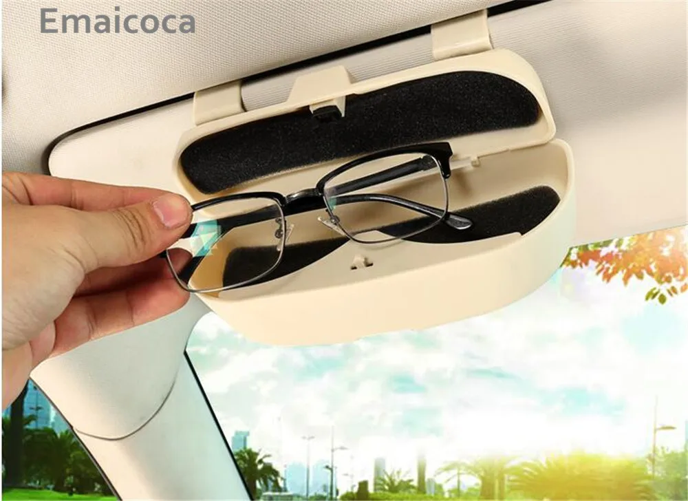 Emaicoca автомобилей Солнцезащитный козырек очки чехол для сиденья Ibiza Arosa Леон Толедо Альгамбра Exeo FR Supercopa Mii Altea cupra Кордова концепция
