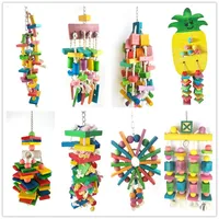 Parrot Grinding Swing Station Ladder String Toy, Bird Supplies, DIY Claw, Paw Dumbbell, Color Wood Rope, Pet Products 1