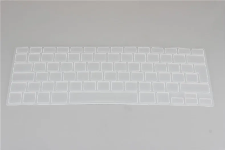 Евро введите английскую клавиатуру водонепроницаемый чехол для Macbook retina 13 15 Pro 13 15 17 Air 13 силиконовая наклейка - Цвет: transparent