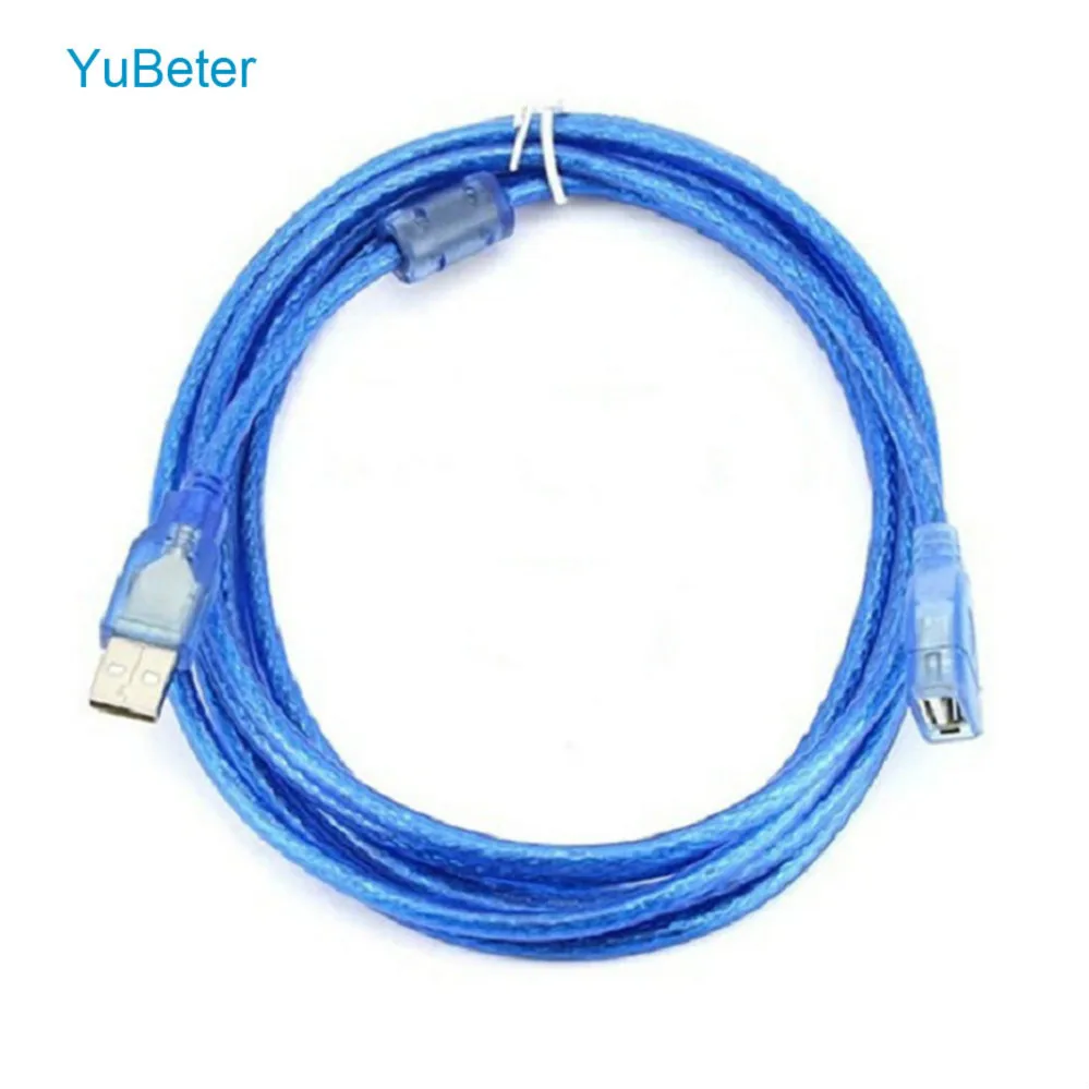 

YuBeter USB Extension Cable USB2.0 High Speed Male to Female Extender Copper Braided Mesh Shielded Magnetic Ring Data Cable