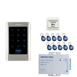 JERUAN Бесплатная доставка Новый RFIDTouch клавиатуры металлический RFID домофонов доступа Управление; комплект + 10 RFID ключи легко установить
