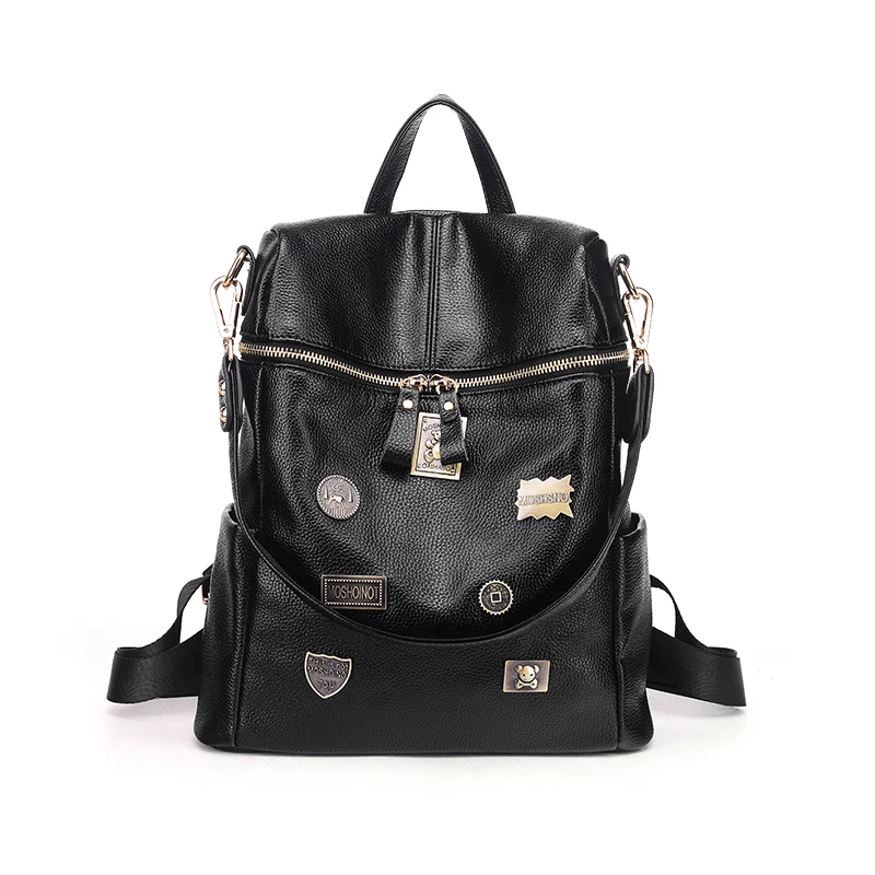 

BOSTANTENl Black Women Backpack Travel Bag High Quality Backpacks Hip-Hop School Grils Bag Female Mochila Mujer Funny Bagpack