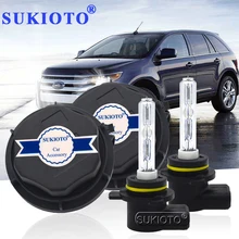 SUKIOTO без ошибки 9012 ксеноновая фара 55 Вт 9012 Hir2 Ксеноновые лампы для Edge 2011- Биксеноновая Лампа для проектора 9012 6000K
