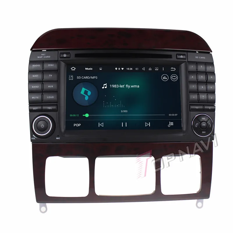 Discount Topnavi Android 7.1 Car DVD Player Radio for Benz S Series R-W251/R280/R300/R320/R350/R500(2006-) Stereo GPS Naviagtion 2G+16GB 18