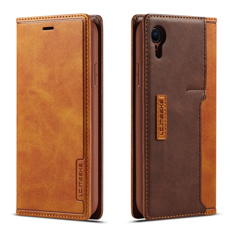 Luxury Leather Flip Case For iPhone 7 8 6 6s Plus Card Holder Cover X XS Max XR Silicone Phone Cases Bag Coque | Мобильные телефоны