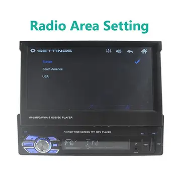 

Black High-definition large-screen telescopic car MP5 card machine car MP4 player call reversal priority