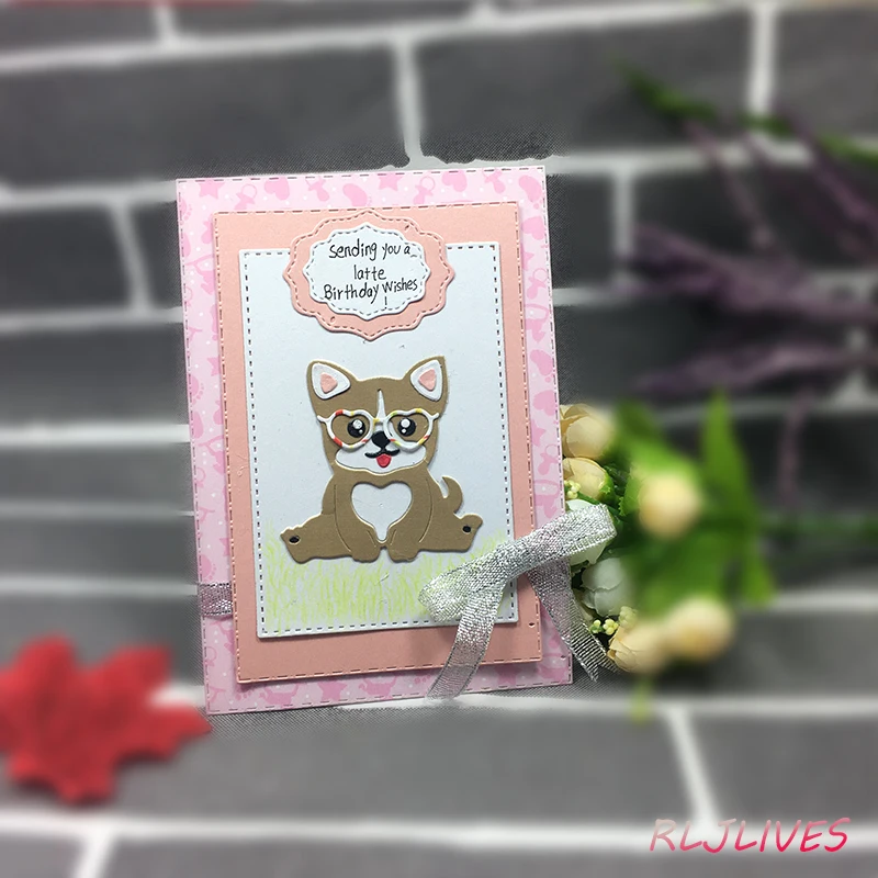 

Dog Metal Cutting Dies Stencils for DIY Scrapbooking Stamp/photo album Decorative Embossing DIY Paper Cards