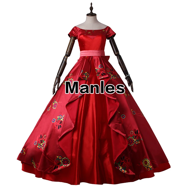 

Elena of Avalor Dress Princess Cosplay Costume Fancy Dress Halloween Clothing Red Outfit Women Girls Party Fantasy Custom Made