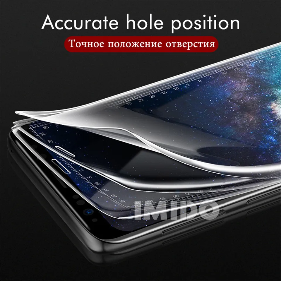 Soft film For Samsung Galaxy S10 Plus Soft TPU Front Full Cover S8 S9 Plus Note 8 9 Screen Protector Transparent Protective Film + Clean Tools 3 (3)