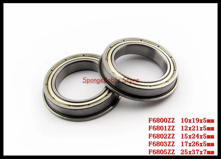 8-30 шт./лот F6800ZZ/F6801ZZ/F6802ZZ/F6803ZZ/F6805ZZ фланец тонкие стены шарикоподшипником
