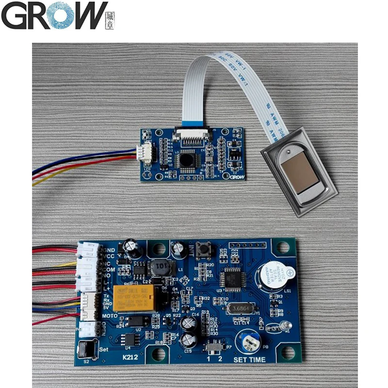 

GROW K212+R303 Switch Power Supply K212 Fingerprint Control Board +R303 Capacitive Fingerprint Access Control