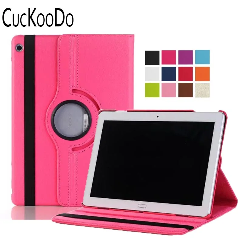 US $756.00 CucKooDo 200Pcslot 360 Degree Rotating Smart PU Leather Protective Case For Huawei Honor Waterplay HDNW09L09 101 inch