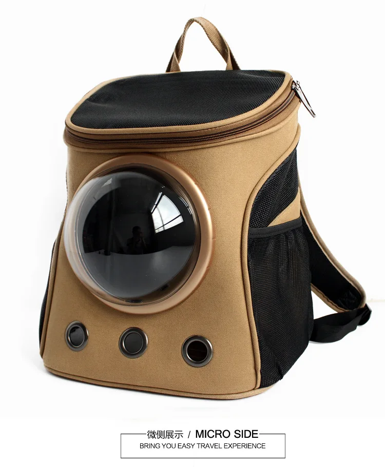 New canvas Space capsule pet bags shoulder pet puppy carrier Pet Dog
