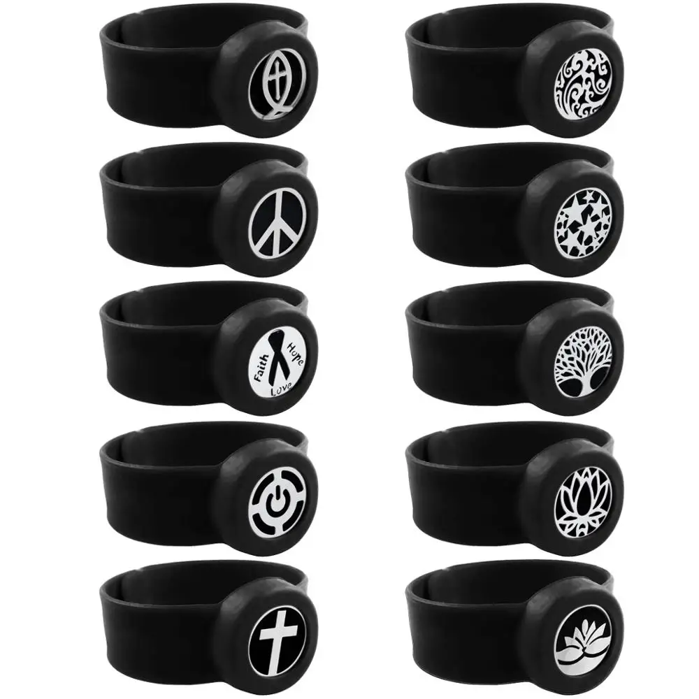ZP-BS1045 Silicone Diffuser Locket Bracelet (3)