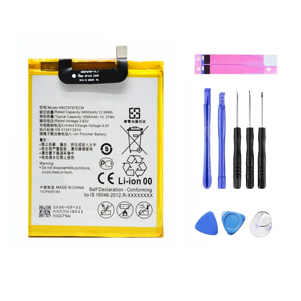 OEM Replacement Phone Battery HB376787ECW For HuaWei Honor 8 V8 3500mAh