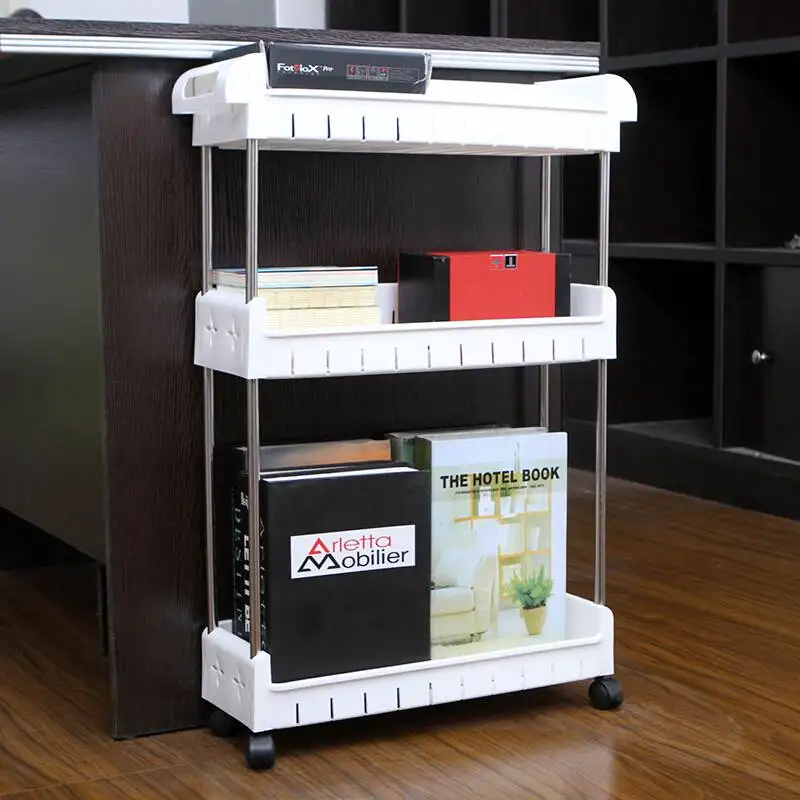  The Goods For Kitchen Finishing Rack Wheeled Mobile Toilet Bathroom Shelf Quilted Storage Cabinet D - 33026957376