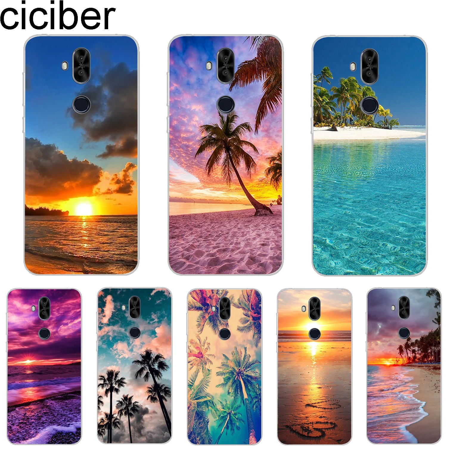 Ciciber для ASUS Zenfone Max Pro M1 ZB601KL ZB602KL Для ZenFone M2 ZB631KL ZB633KL чехол телефона мягкий TPU Ocean Beach