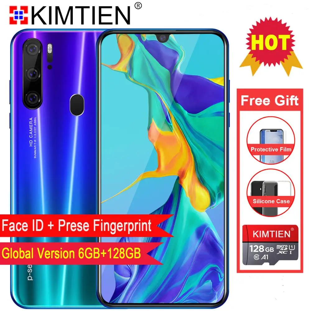 

Global Version Smartphone P35 6.3 inch 6GB+12GB 10 core Android 9.1 Fingerprint Face ID Dual Camera 4G Smart Mobile Cell Phone