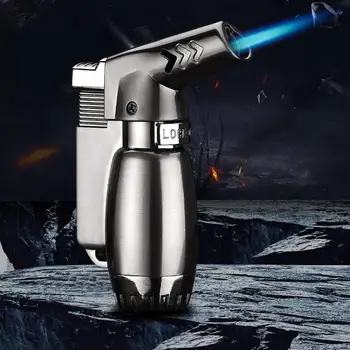 

Mini Portable Inflatable lighter Metal Windproof Gas lighter Small spray gun Jet Small welding Cigar Torch lighter