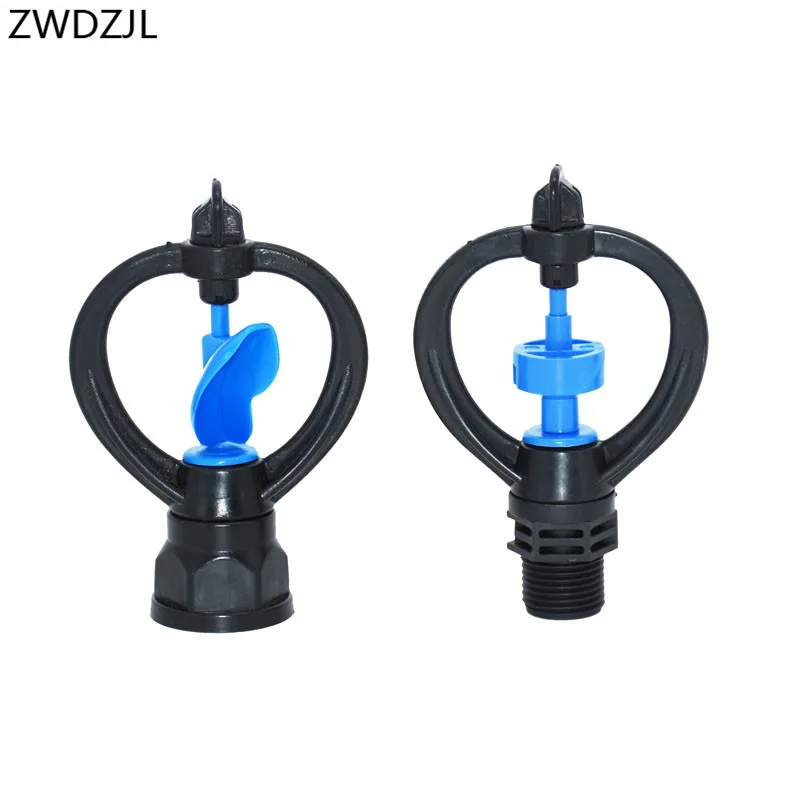 

Garden Irrigation 360 Degree Automatic Rotary Nozzle Sprinkler Garden Watering Female 1/2 3/4 Male 1/2 Sprinkler 15PCS