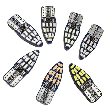 

YSY 300pcs Canbus T10 26smd 3014 LED car Light Canbus W5W t10 led canbus 194 Error Free Pink/Yellow/Ice Blue/Red Light Bulbs 12V