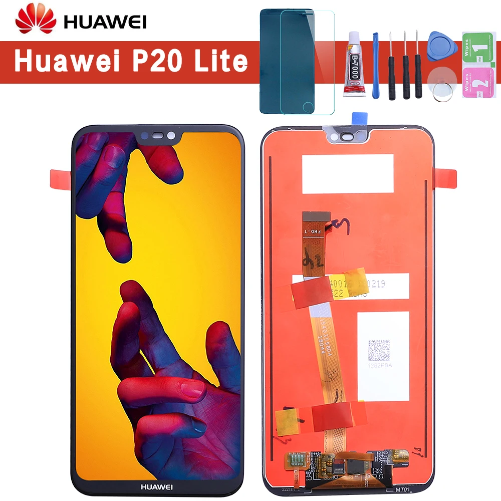 Оригинальный ЖК дисплей для HUAWEI P20 Lite 5 84 дюйма сенсорный экран с рамкой Huawei Nova 3e