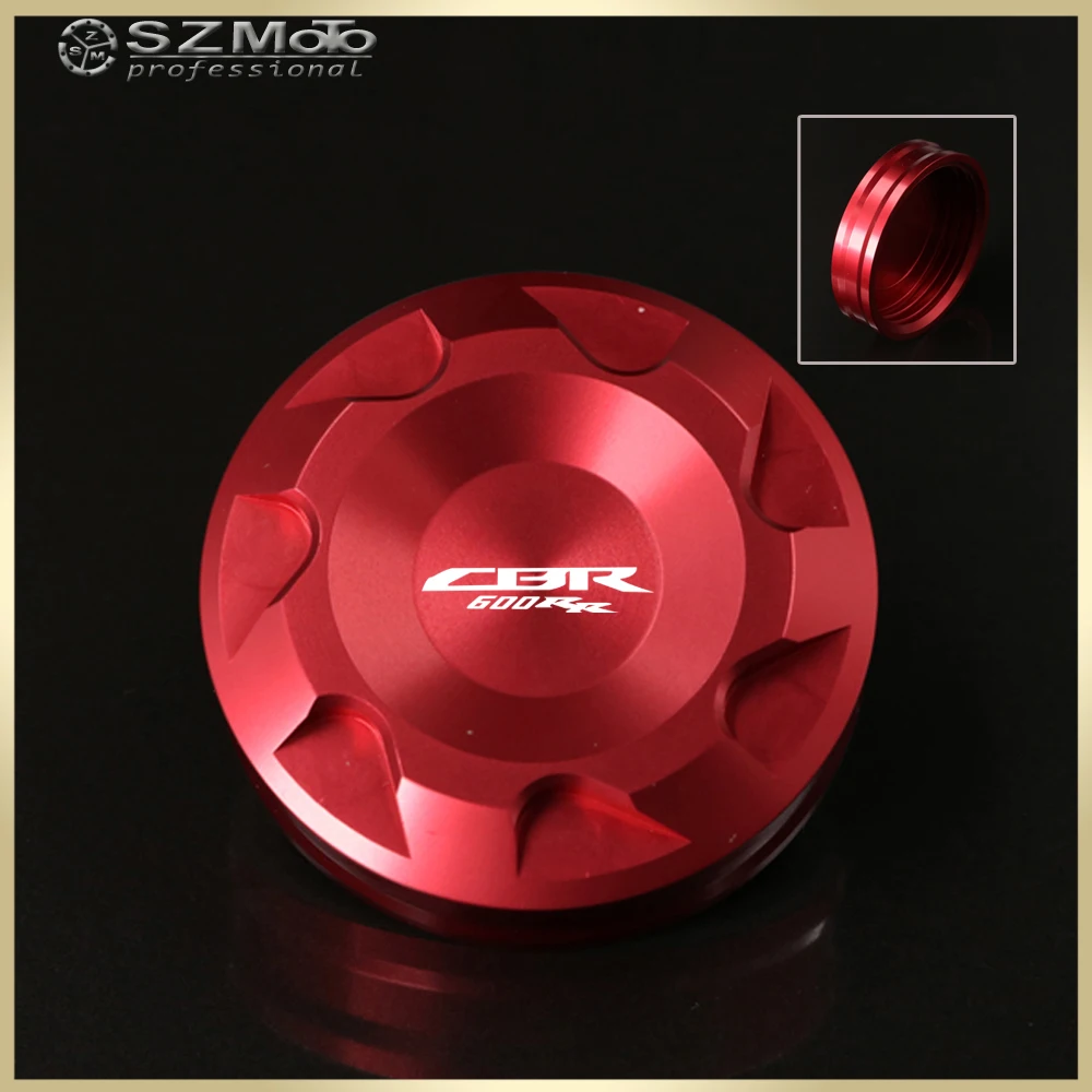 

Front Brake Reservoir Cover For HONDA CBR600RR CBR 600RR 2007-2017 2016 2015 Motorcycle Master Cylinder Oil Fluid Cap With Logo