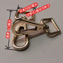 Bag buckle fastener gold metal bags accessories fastener