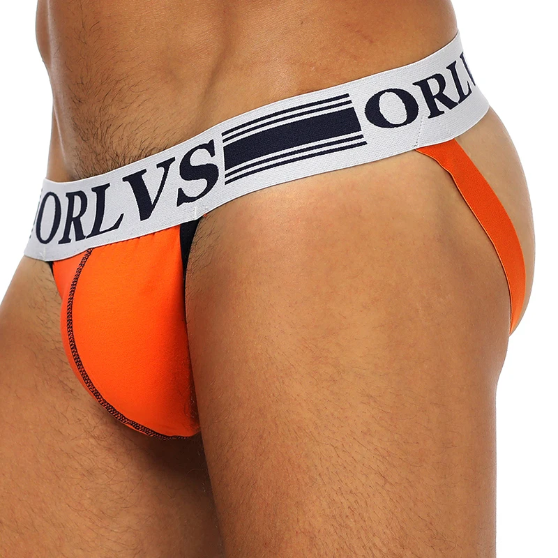 ORLVS 2019 Gay jockstrap 5 шт./партия нижнее белье хлопковые мужские трусики стринги