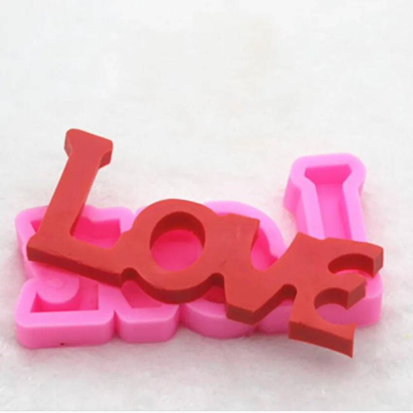 

OBEDIENCE Letters LOVE Shape Silicone Mold Fondant Chocolate Candy Bakeware Sugarcraft Cake Decorating Tools Biscuits Mold