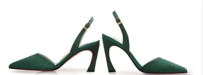 Boucle noir Cm Chaussures Black Sexy green 9 De Bout Peu burgundy Femmes Et Profonde pink 7 bourgogne Troupeau Minces Rond Sandales Talons Rose Hot vert 1qTCEwYY
