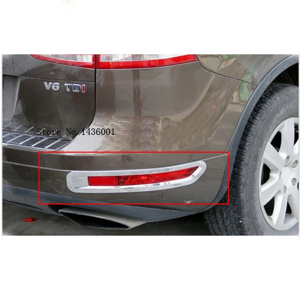 

Free Shipping!Fit For Volkswagon Touareg 2011 2012 2013 2014 ABS Chrome Rear Tail Fog Light Lamp Cover Trim For h