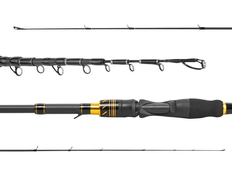 Vara de Pesca de Fundição Haste de Fiação Vara de Pesca de Carbono Vara de Isca Vara de Pesca Nova Ultraleve Telescópica Super Duro 3 Esporte e Lazer