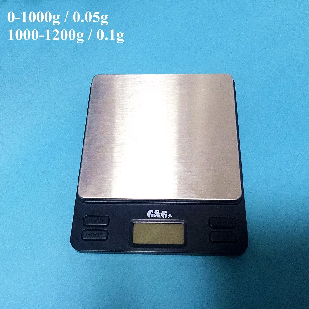 

Portable Mini Electronic Balance 0-1200g / 0.05g / 0.1g Gold Jewelry Pocket Postal Kitchen Jewelry Weight Balance Digital Scale