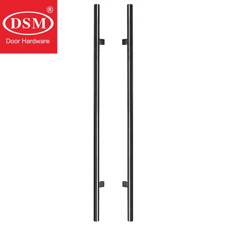 

1200mm Black Stainless Steel Electroplated Entrance Door Pull Handle For Wooden/Glass/Metal Frame Doors PA-104