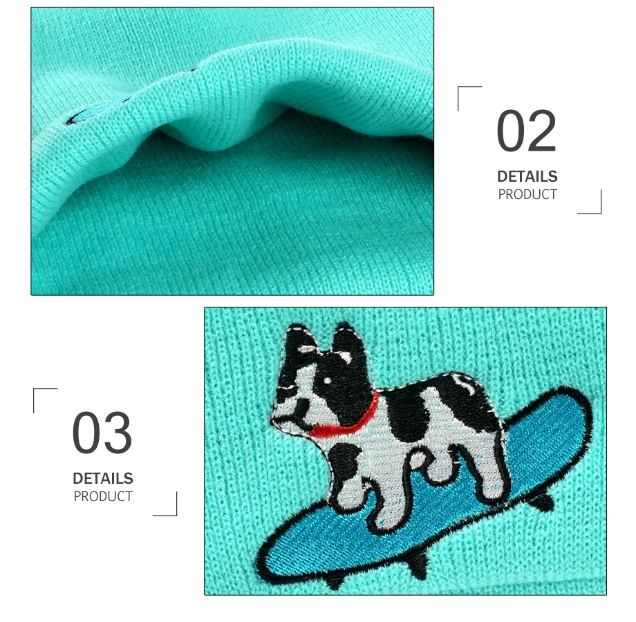 ADK Winter Men Women'S Cap Cartoon Embroidery Dogs Brand Casual High Quality Fashion 2018 New Caps_06